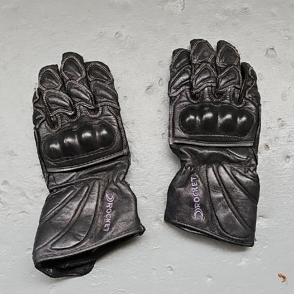 Black Rocket Motorcycle Gloves